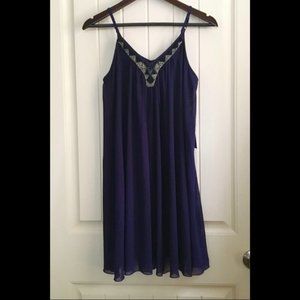 Express chiffon beaded dress